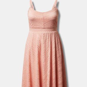 Torrid Midi Lace Skater Dress